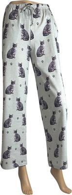 Show full view: E&S PETS Silver Tabby Cat Pajama Bottoms, Grey, X-Large slide 4 of 6