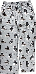 E&S PETS Rottweiler Pajama Bottoms, Grey, X-Large