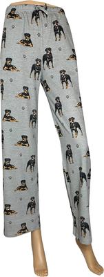 Show full view: E&S PETS Rottweiler Pajama Bottoms, Grey, Medium slide 4 of 6