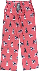 E&S PETS Schnauzer Pajama Bottoms, Red, X-Large