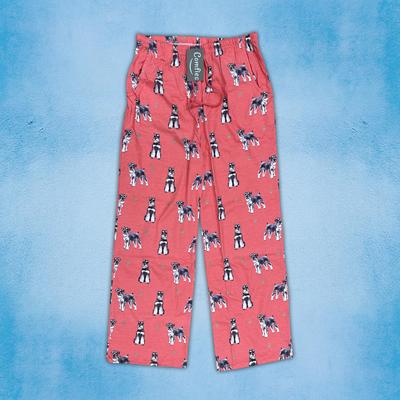 Show full view: E&S PETS Schnauzer Pajama Bottoms, Red, X-Large slide 2 of 6