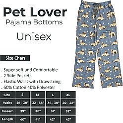 E&S PETS Yellow Labrador Pajama Bottoms, Blue, Medium slide 2 of 6