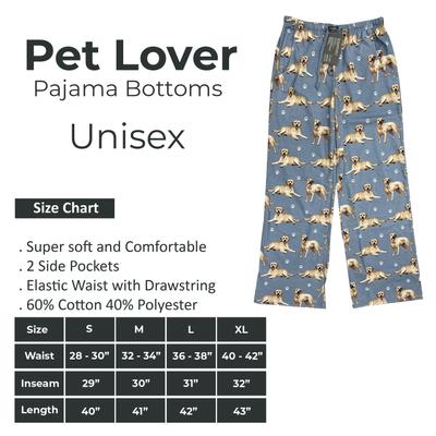 Show full view: E&S PETS Yellow Labrador Pajama Bottoms, Blue, Large slide 6 of 6