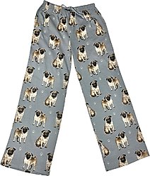 E&S PETS Pug Pajama Bottoms, Grey, X-Large
