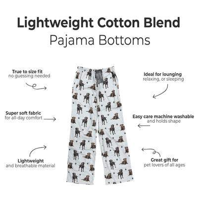 Show full view: E&S PETS Chocolate Labrador Pajama Bottoms, Cream, Medium slide 3 of 6