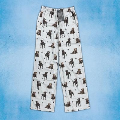 Show full view: E&S PETS Chocolate Labrador Pajama Bottoms, Cream, Medium slide 2 of 6