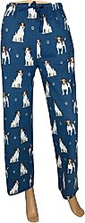 E&S PETS Jack Russell Terrier Pajama Bottoms, Blue, Medium slide 2 of 6