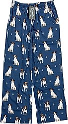 E&S PETS Jack Russell Terrier Pajama Bottoms, Blue, Medium