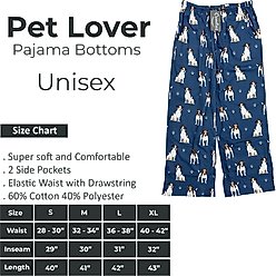 E&S PETS Jack Russell Terrier Pajama Bottoms, Blue, Small slide 2 of 6