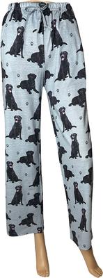 Show full view: E&S PETS Black Labrador Pajama Bottoms, Grey, X-Large slide 4 of 6