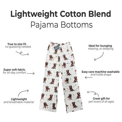 Show full view: E&S PETS Dachshund Pajama Bottoms, Grey, Small slide 3 of 6
