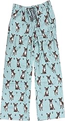 E&S PETS Chihuahua Pajama Bottoms, Teal, Medium