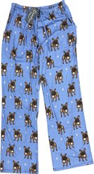 E&S PETS French Bulldog Pajama Bottoms, Light Blue, Small