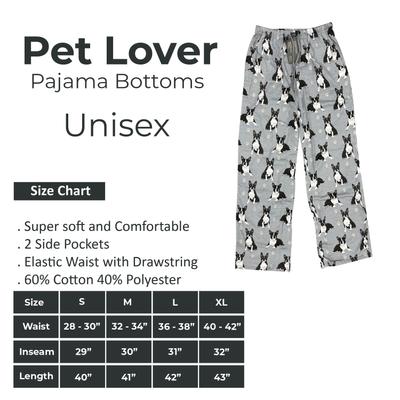 Show full view: E&S PETS Boston Terrier Pajama Bottoms, Grey, X-Large slide 6 of 6