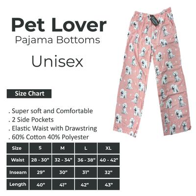 Show full view: E&S PETS Bichon Frise Pajama Bottoms, Pink, Medium slide 4 of 4