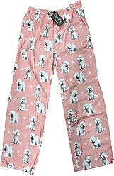 E&S PETS Bichon Frise Pajama Bottoms, Pink, Small