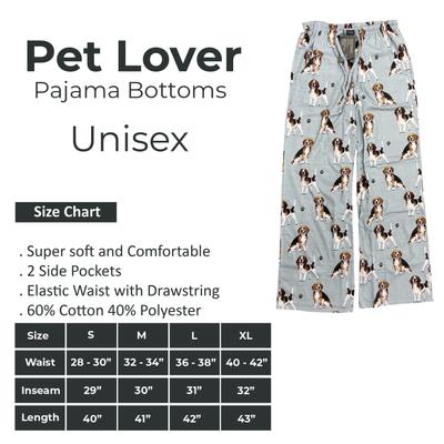 Show full view: E&S PETS Beagle Pajama Bottoms, Teal, Medium slide 5 of 5
