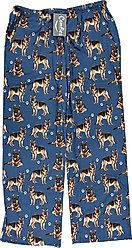E&S PETS German Shepherd Pajama Bottoms, Blue, X-Large