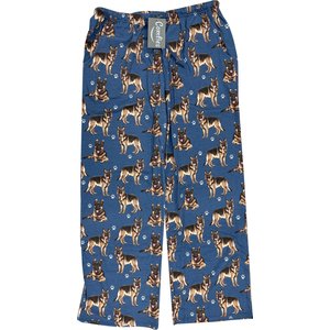 E&S PETS German Shepherd Pajama Bottoms, Blue, X-Large