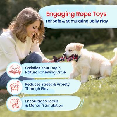 Show full view: Pacific Pups Rescue Rope Dog Toy Variety Pack for Small Dogs & Puppies, 5 count slide 6 of 8