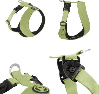 Show full view: Gooby Comfort X Dual Snap Dog Harness, Green, Large: 19 to 23.25-in chest slide 2 of 6
