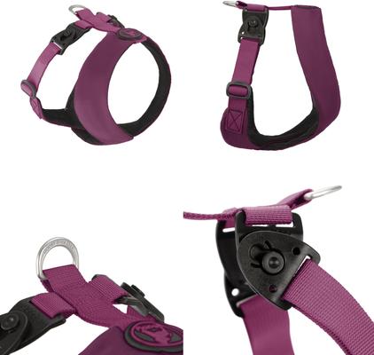 Show full view: Gooby Comfort X Dual Snap Dog Harness, Purple, Large: 19 to 23.25-in chest slide 2 of 6