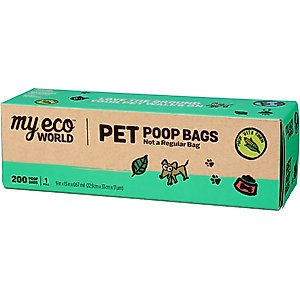 MyEcoWorld Dog Poop Bags, Unscented, 200 count