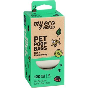 MyEcoWorld Dog Poop Bags, Unscented, 120 count