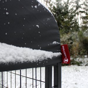 Lucky Dog STAY Series Villa Dog Kennel, Steel Grey