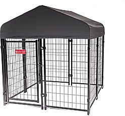 Lucky Dog STAY Series Studio Jr. Dog Kennel, Steel Grey