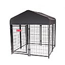 Lucky Dog STAY Series Studio Jr. Dog Kennel, Steel Grey