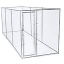 Lucky Dog Chain Link Dog Kennel, 6 x 5 x 15 ft
