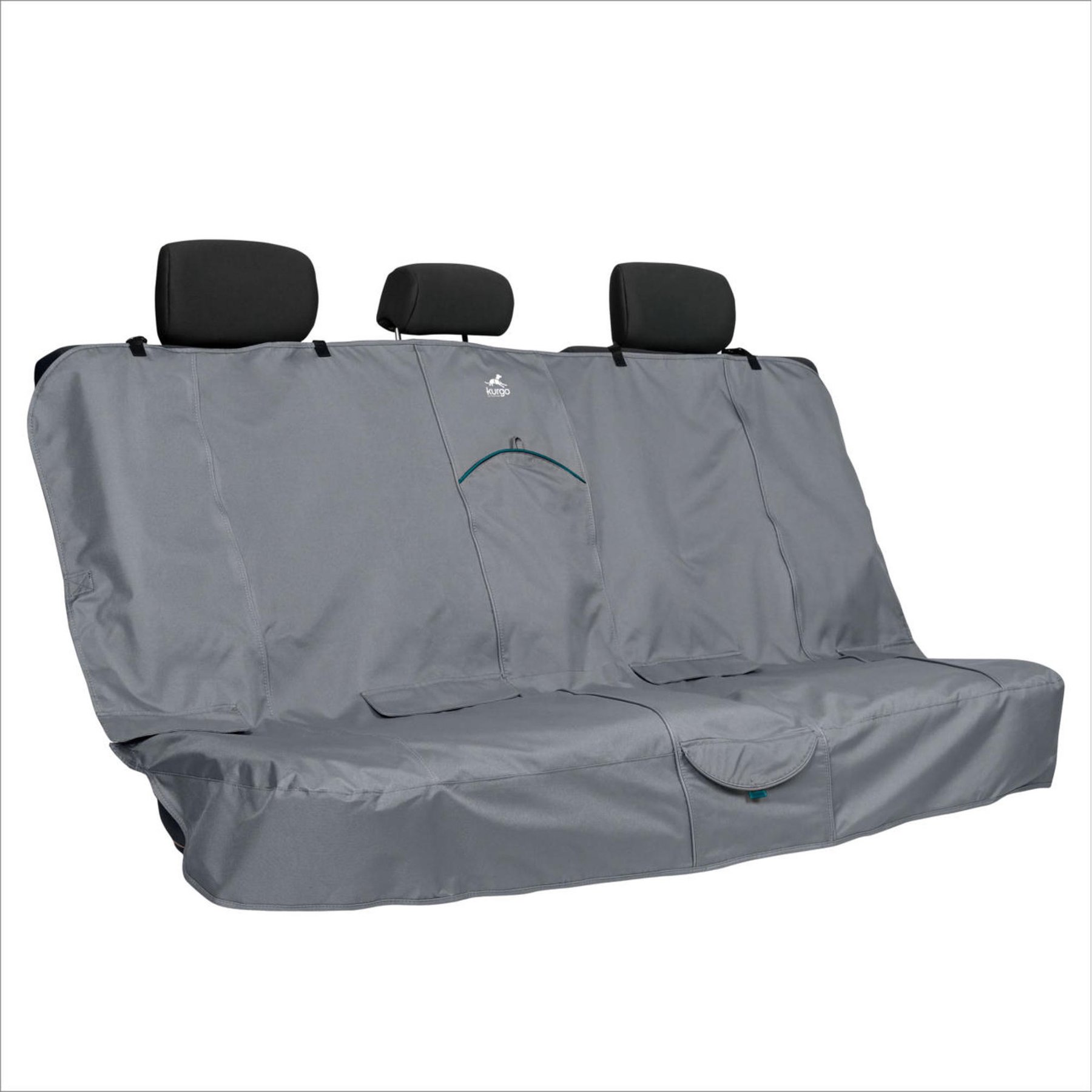 Kurgo Rover Dog Extended Bench Seat Cover, Charcoal