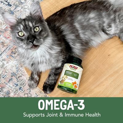 Show full view: NOW Pets Omega-3 Support Dog & Cat Supplement, 180 count slide 5 of 11