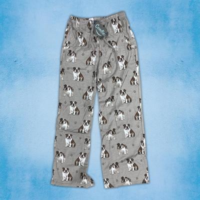 Show full view: E&S PETS Buldog Pajama Bottoms, Cream, X-Large slide 2 of 6