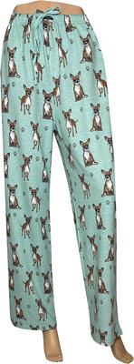 Show full view: E&S PETS Chihuahua Pajama Bottoms, Teal, Small slide 4 of 6