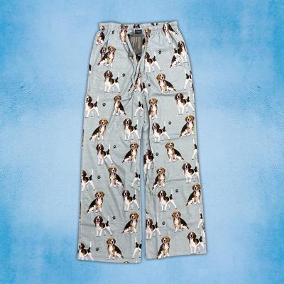 Show full view: E&S PETS Beagle Pajama Bottoms, Teal, Medium slide 2 of 5