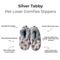 Show in main carousel: E&S PETS Silver Tabby Slippers, Grey, one size slide 2 of 4