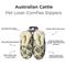 Show in main carousel: E&S PETS Australian Cattle Dog Slippers, Tan, one size slide 2 of 6