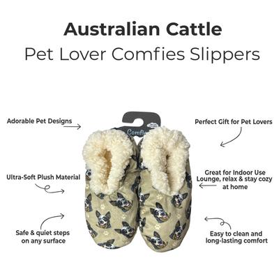Show full view: E&S PETS Australian Cattle Dog Slippers, Tan, one size slide 2 of 6