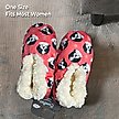 Show in main carousel: E&S PETS Shih Tzu Slippers, Coral, one size slide 4 of 6