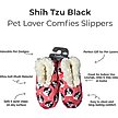 Show in main carousel: E&S PETS Shih Tzu Slippers, Coral, one size slide 2 of 6