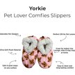 Show in main carousel: E&S PETS Yorkie Slippers, Pink, one size slide 2 of 4