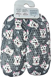 E&S PETS Westie Slippers, Grey, one size slide 2 of 6