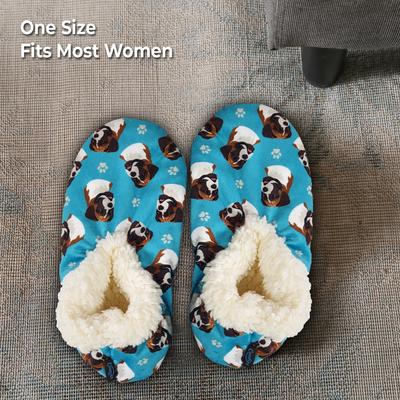 Show full view: E&S PETS Boxer Slippers, Turquoise, one size slide 4 of 5