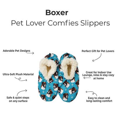 Show full view: E&S PETS Boxer Slippers, Turquoise, one size slide 2 of 5