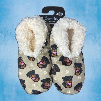 Show full view: E&S PETS Rottweiler Slippers, Tan, one size slide 3 of 6