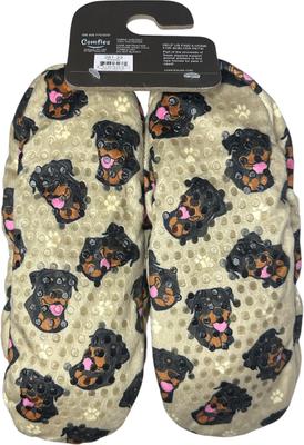 Show full view: E&S PETS Rottweiler Slippers, Tan, one size slide 6 of 6