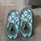 Show in main carousel: E&S PETS Poodle Slippers, Teal, one size slide 4 of 5