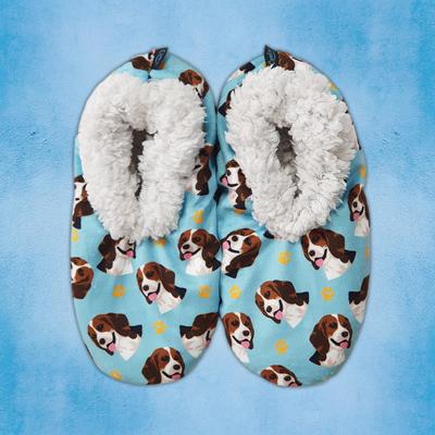 Show full view: E&S PETS Beagle Slippers, Teal, one size slide 3 of 4